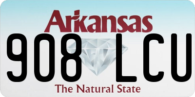 AR license plate 908LCU