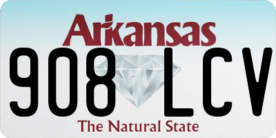 AR license plate 908LCV