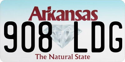 AR license plate 908LDG