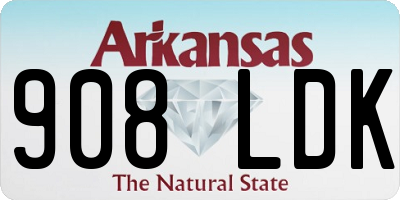 AR license plate 908LDK