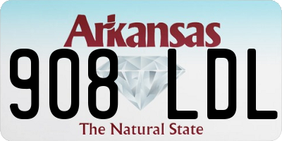AR license plate 908LDL