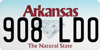 AR license plate 908LDO