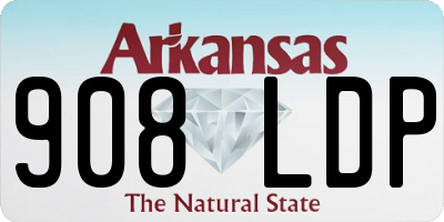 AR license plate 908LDP