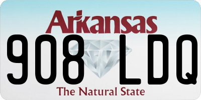 AR license plate 908LDQ