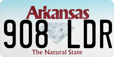 AR license plate 908LDR