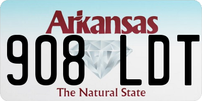 AR license plate 908LDT