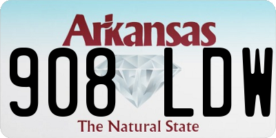 AR license plate 908LDW