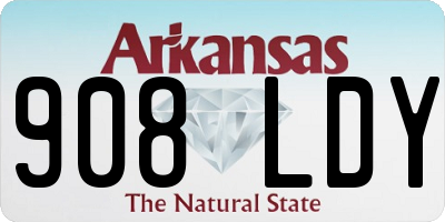 AR license plate 908LDY