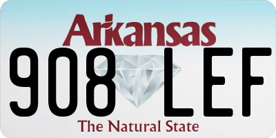 AR license plate 908LEF