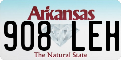 AR license plate 908LEH