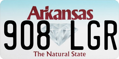 AR license plate 908LGR