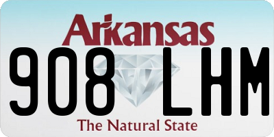 AR license plate 908LHM
