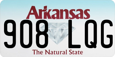 AR license plate 908LQG