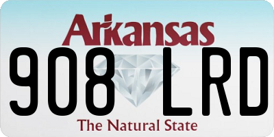 AR license plate 908LRD