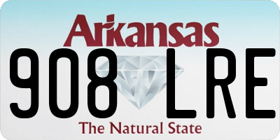 AR license plate 908LRE