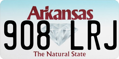 AR license plate 908LRJ