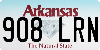 AR license plate 908LRN