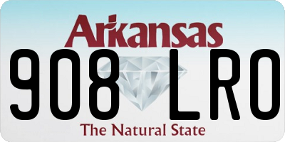 AR license plate 908LRO