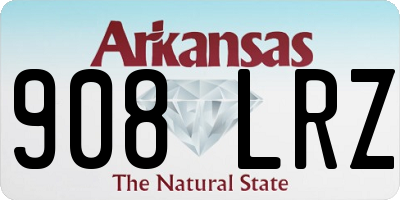 AR license plate 908LRZ