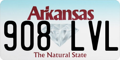 AR license plate 908LVL