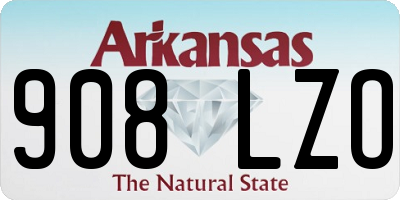 AR license plate 908LZO