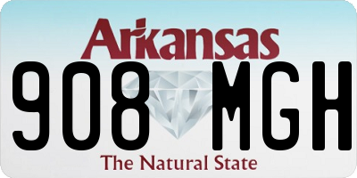 AR license plate 908MGH