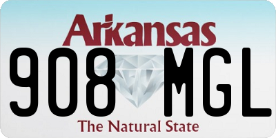 AR license plate 908MGL