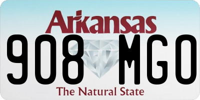 AR license plate 908MGO