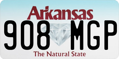 AR license plate 908MGP