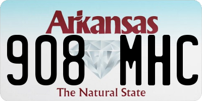 AR license plate 908MHC