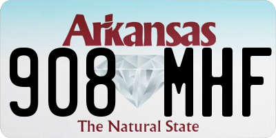 AR license plate 908MHF