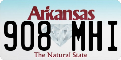 AR license plate 908MHI