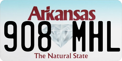 AR license plate 908MHL