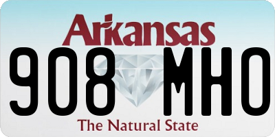 AR license plate 908MHO