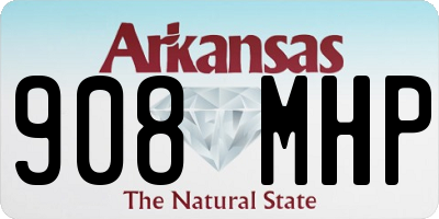 AR license plate 908MHP
