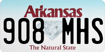 AR license plate 908MHS