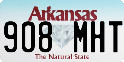 AR license plate 908MHT
