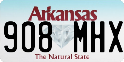 AR license plate 908MHX
