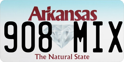 AR license plate 908MIX