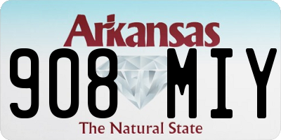 AR license plate 908MIY