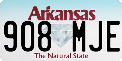 AR license plate 908MJE