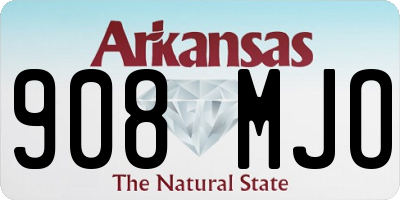 AR license plate 908MJO