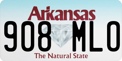 AR license plate 908MLO