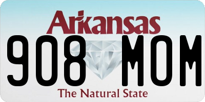 AR license plate 908MOM