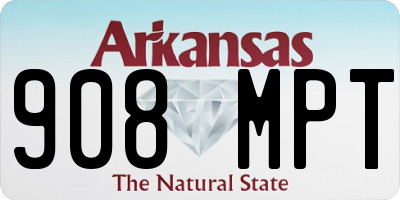 AR license plate 908MPT