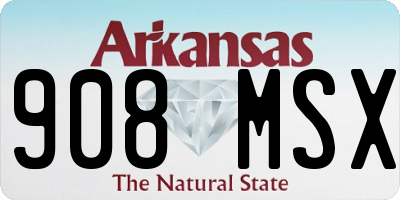 AR license plate 908MSX