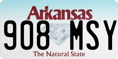 AR license plate 908MSY