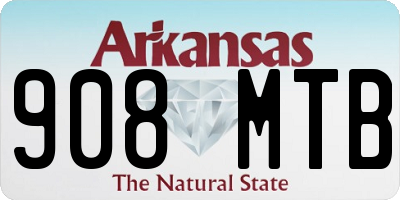 AR license plate 908MTB