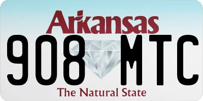 AR license plate 908MTC