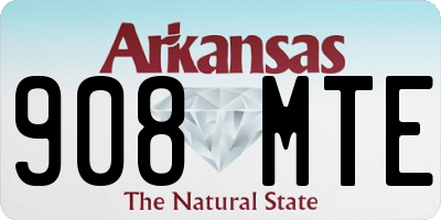 AR license plate 908MTE
